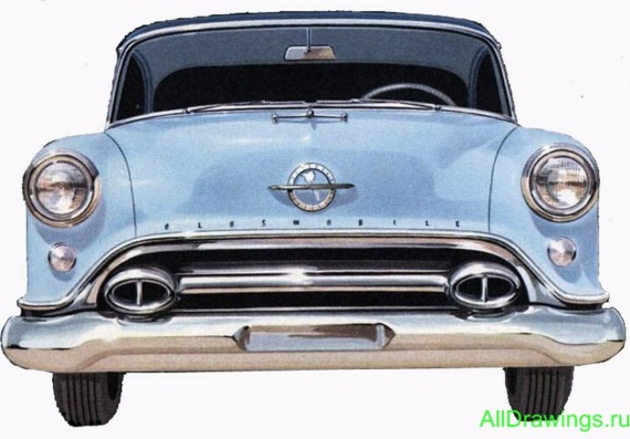 Oldsmobile 88 (1954) (Олдсмобиль 88 (1954)) - чертежи (рисунки) автомобиля
